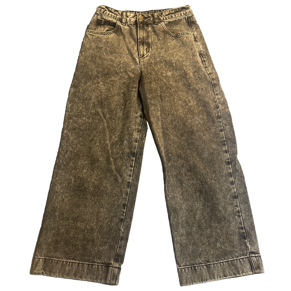 Collusion x007 Wide Leg Jeans Women's Gray Excellent Acid Wash Baggy 28x30